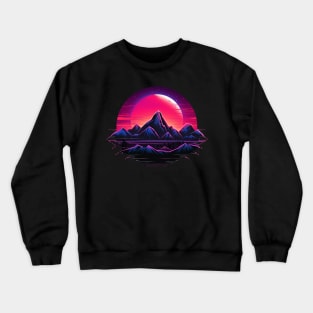80's Synthwave Retro Island Crewneck Sweatshirt